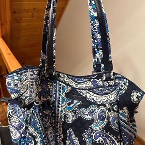 Vera Bradley Blue Paisley Tote Bag